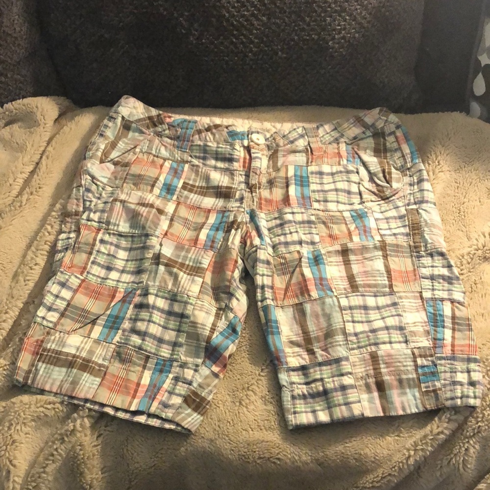 🔹4 for $30 Aeropostale Plaid Bermuda Shorts, size 13/14